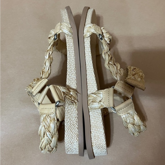 Dolce Vita | Gimra Sandals Light Natural Raffia Braided Platform Sandal Size 8 - Picture 11 of 13
